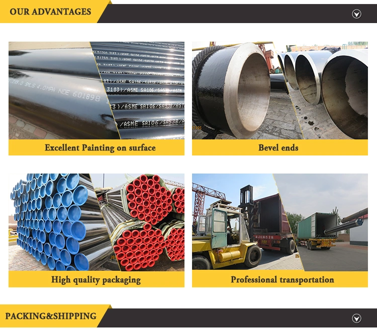 High Quality Low Price Seamless Steel Pipe (API/A106/A53/ST37/ST52/A210/A179/A192)